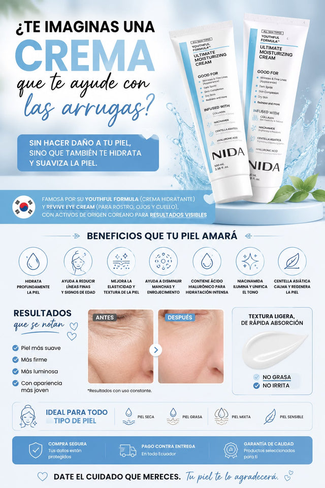 NIDA  – Crema Hidratante Antiedad