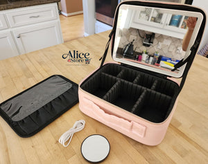 Cosmetiquera con Espejo LED