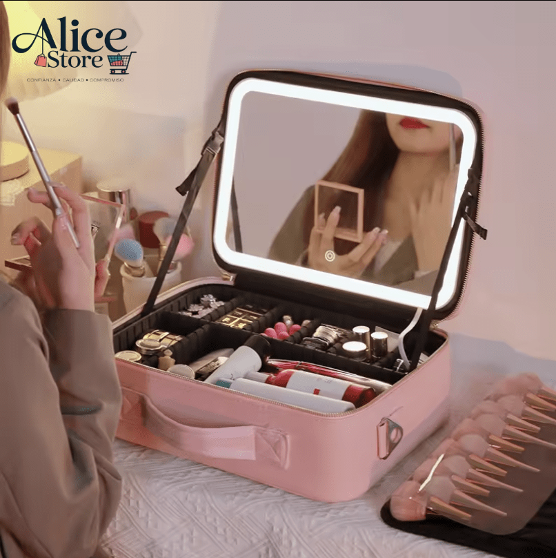 Cosmetiquera con Espejo LED