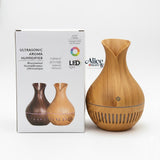 Humidificador Aromático Maderado LED